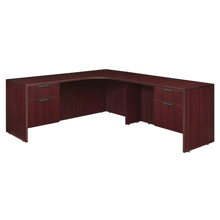 Regency Corner Desk Dbl PenRight Corner Credenza, Legacy71", 72" D X 29" H, 71" W X Melamine Laminate LLDCR712447MH